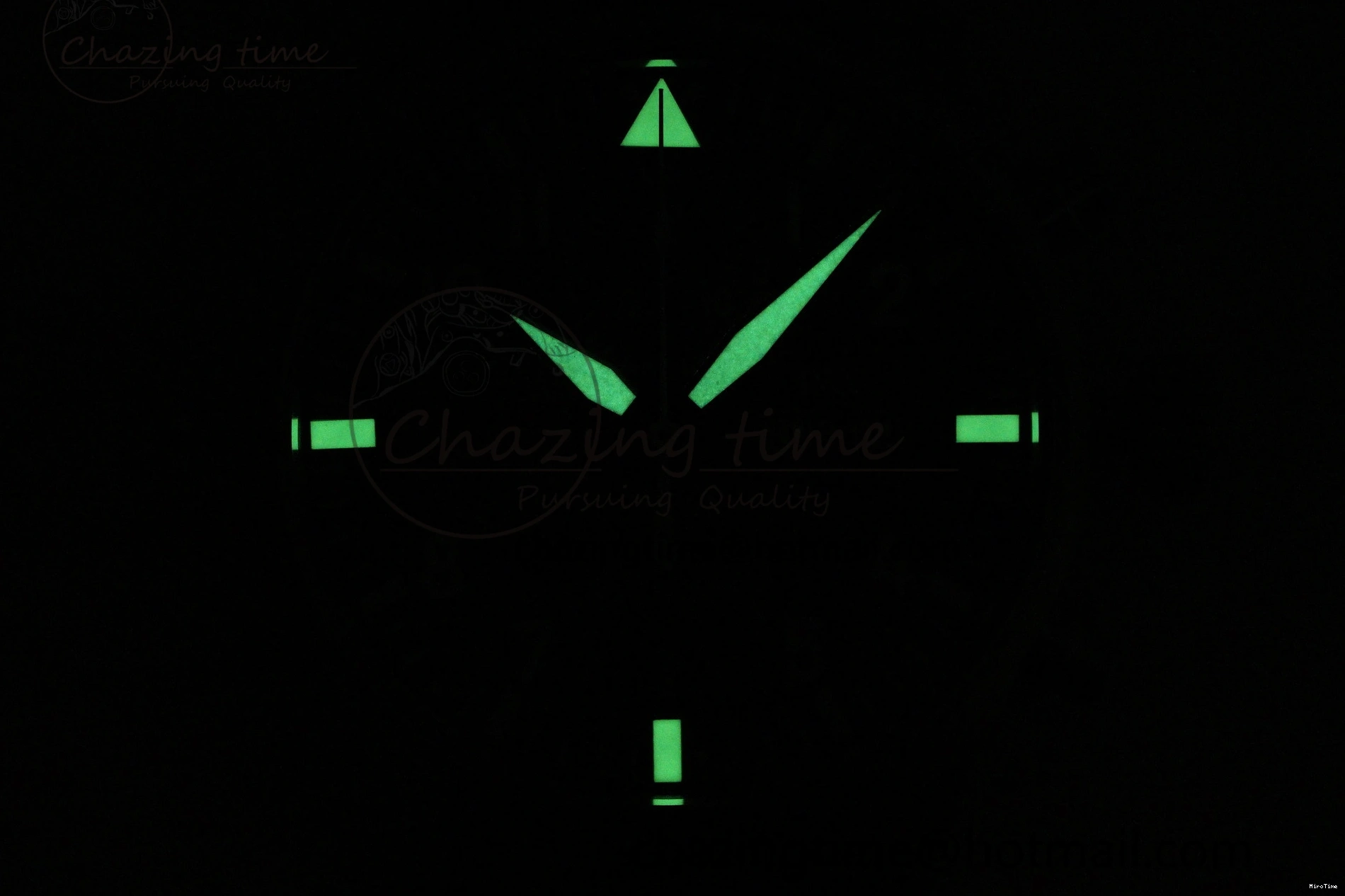 MIROTIME 0423 Pilot Chrono SS AZF 1:1 Best Edition Blue Dial on Brown Leather Strap A TimelessDesign 7060